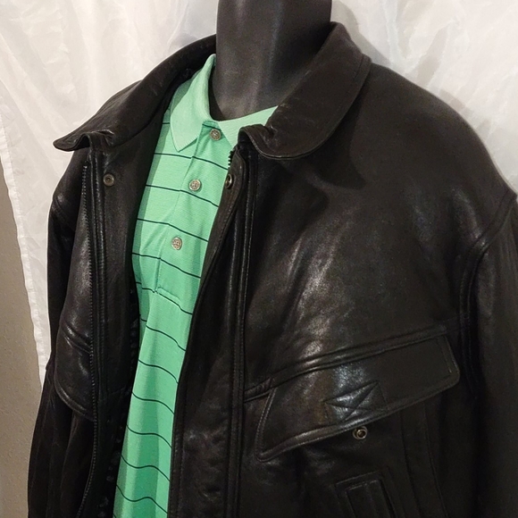 GREG BELL Vintage MENS LEATHER JACKET - Picture 5 of 9